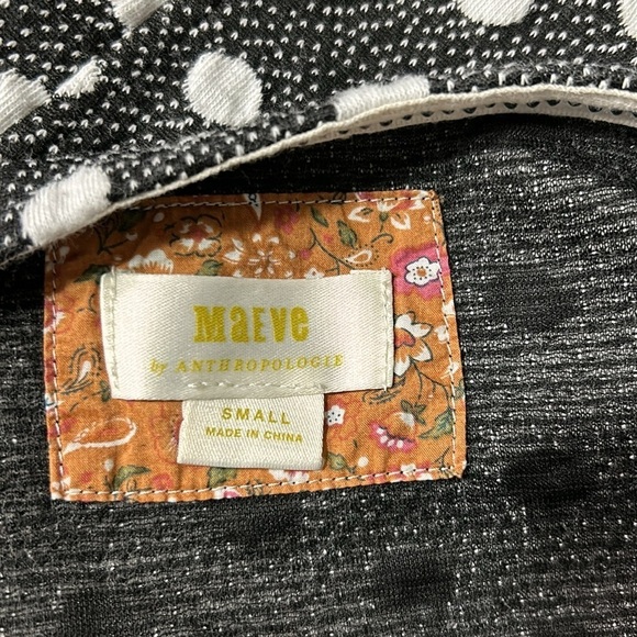 Anthropologie Maeve Polka Dot Jacquard V-Neck Tank Top Sleeveless Size S - Picture 9 of 13